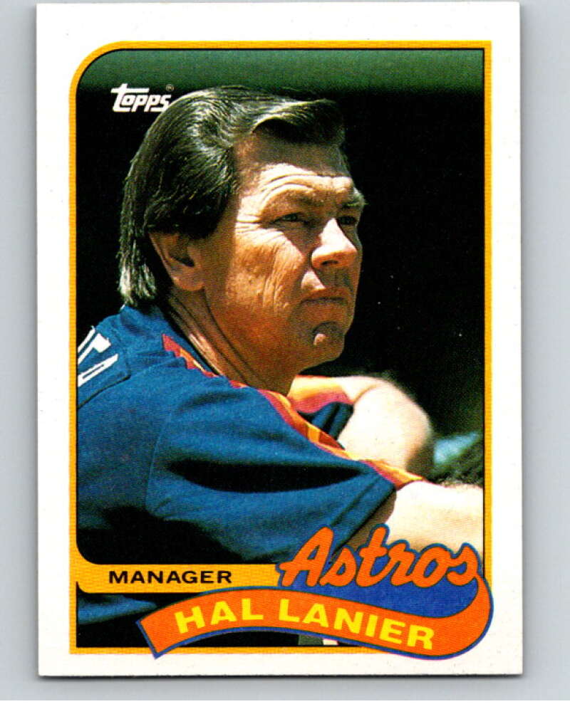 1989 Topps Baseball #164 Hal Lanier MG Houston Astros Image 1