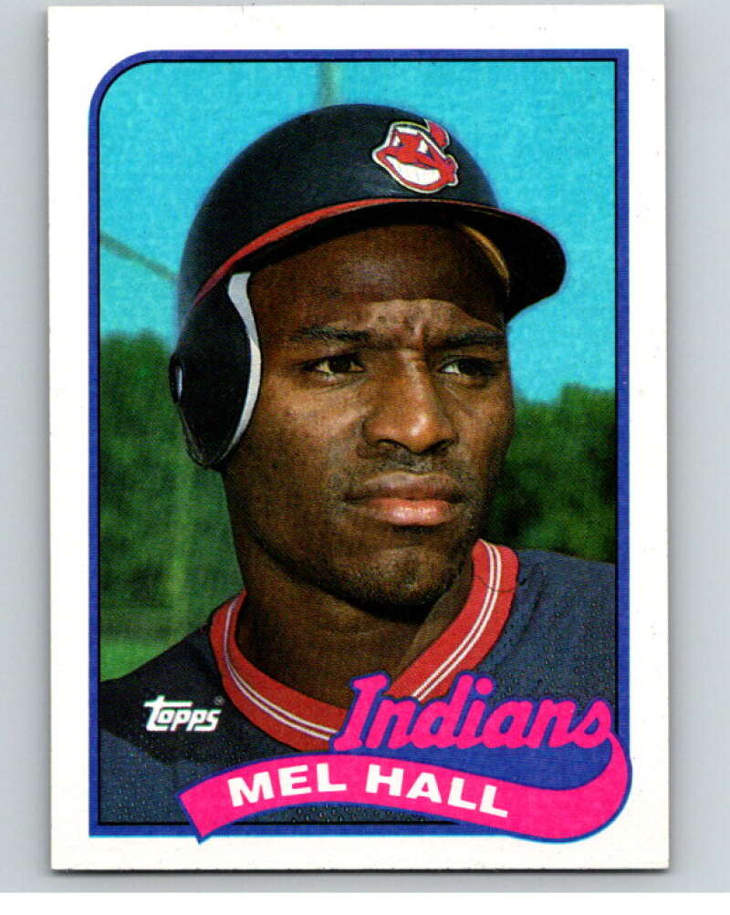 1989 Topps Baseball #173 Mel Hall Cleveland Indians Image 1