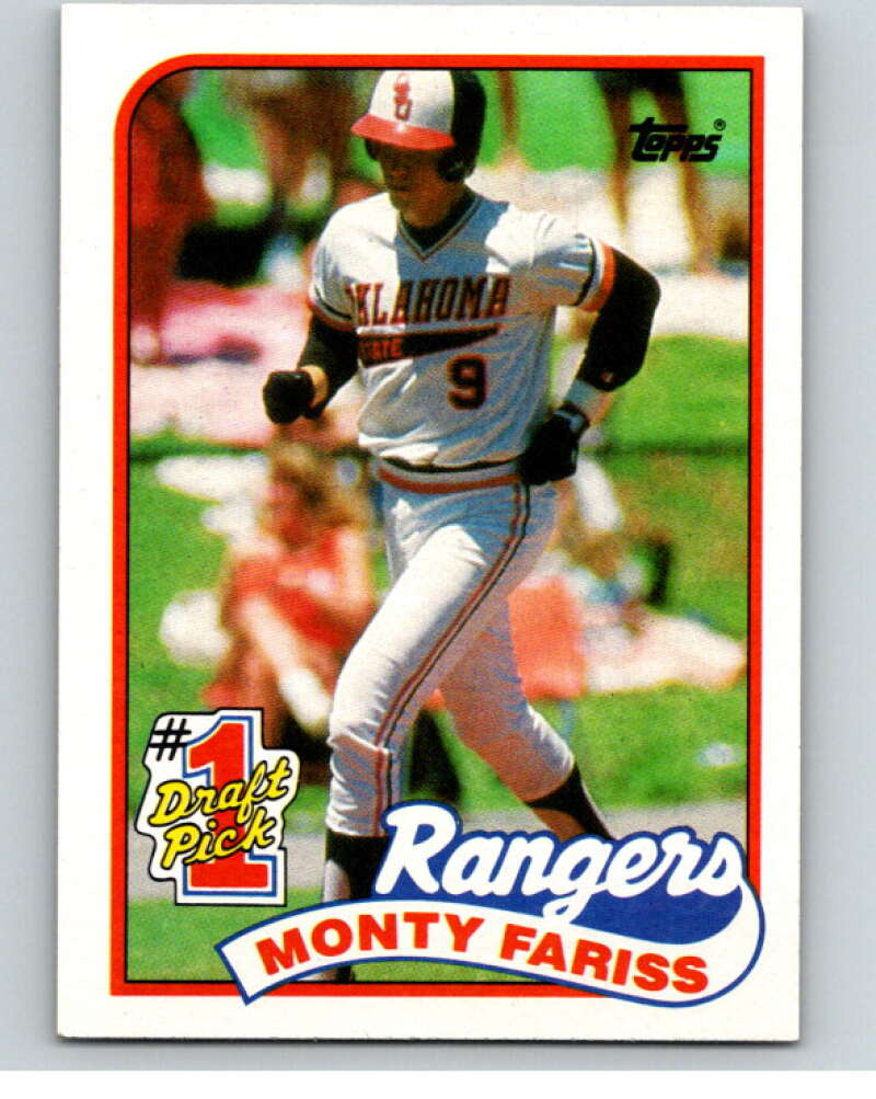 1989 Topps Baseball #177 Monty Fariss FDP RC Rookie Texas Rangers Image 1