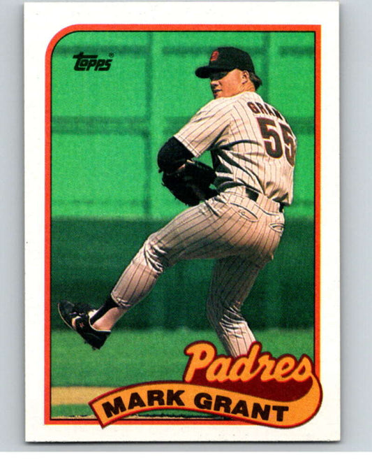 1989 Topps Baseball #178 Mark Grant  San Diego Padres  Image 1
