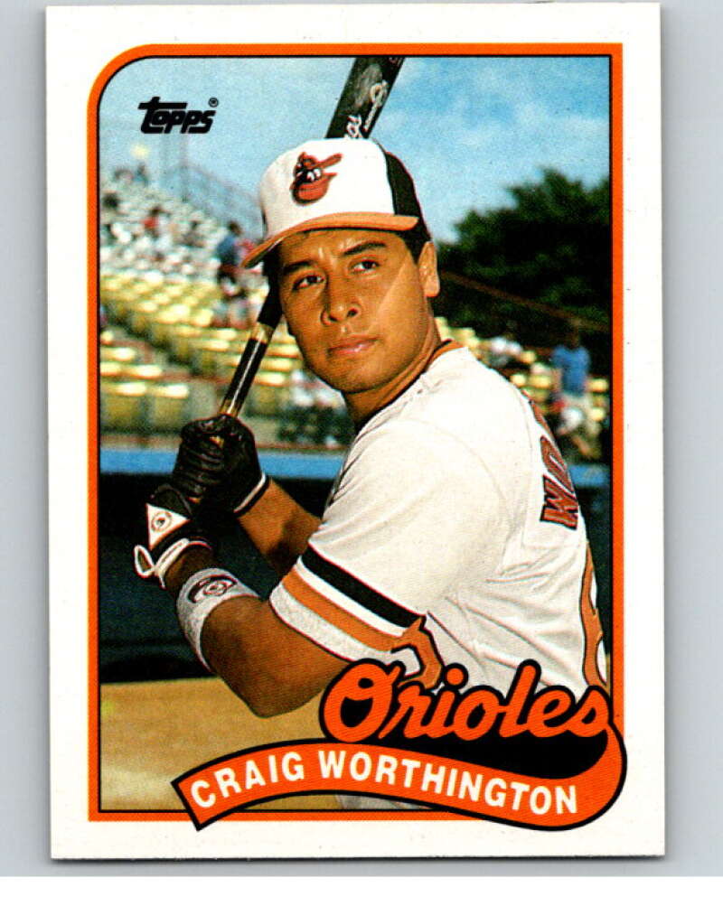 1989 Topps Baseball #181 Craig Worthington Baltimore Orioles Image 1