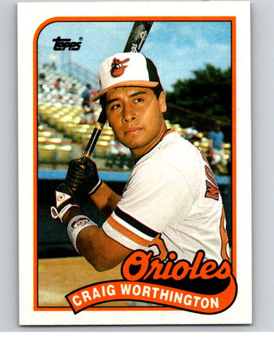 1989 Topps Baseball #181 Craig Worthington  Baltimore Orioles  Image 1