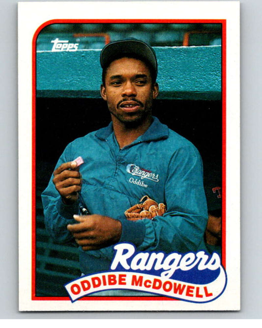 1989 Topps Baseball #183 Oddibe McDowell  Texas Rangers  Image 1