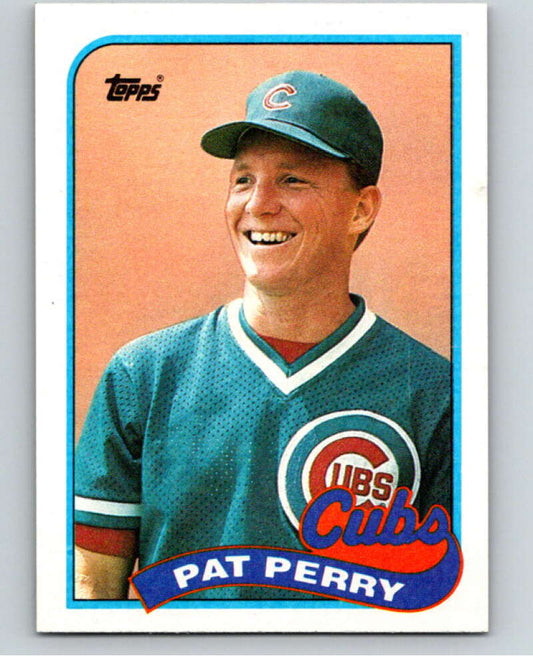 1989 Topps Baseball #186 Pat Perry  Chicago Cubs  Image 1