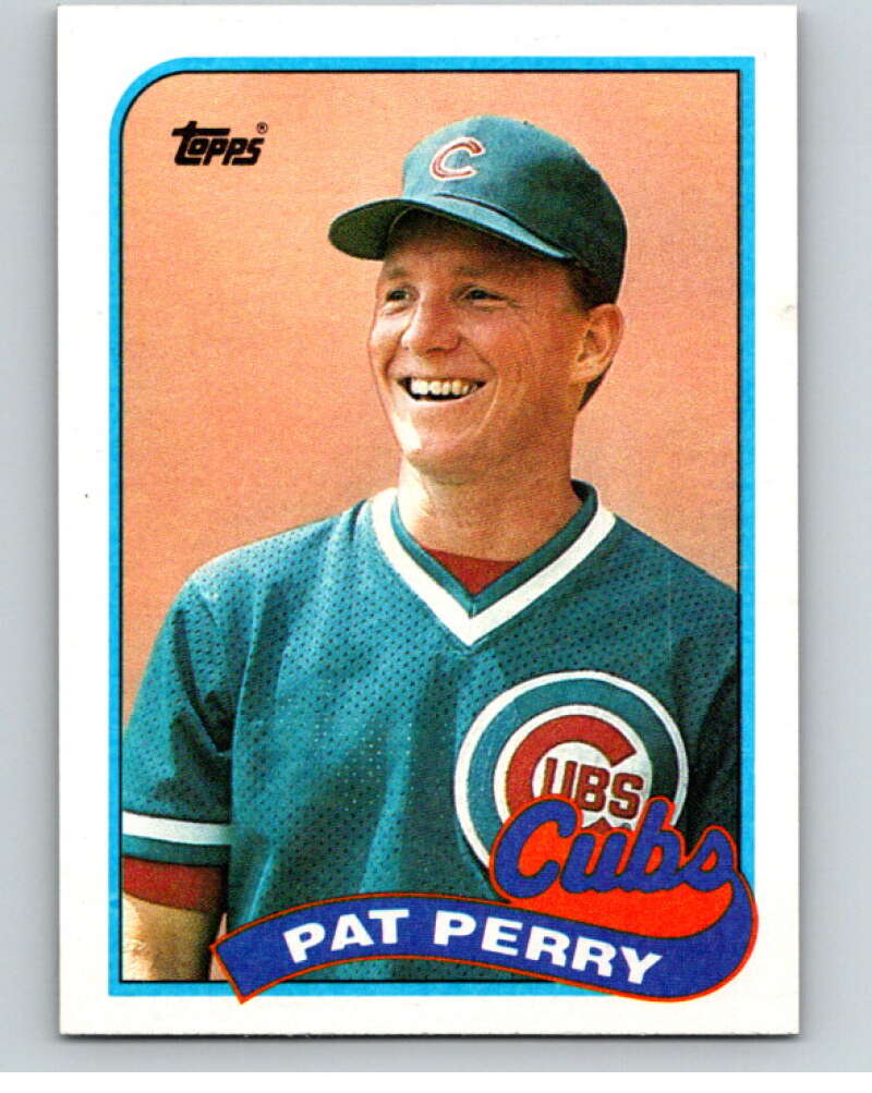 1989 Topps Baseball #186 Pat Perry Chicago Cubs Image 1