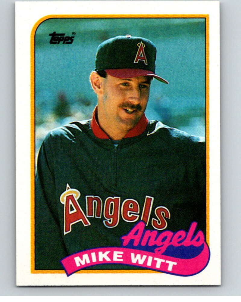 1989 Topps Baseball #190 Mike Witt California Angels Image 1
