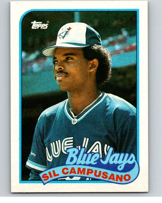 1989 Topps Baseball #191 Sil Campusano  RC Rookie Toronto Blue Jays  Image 1