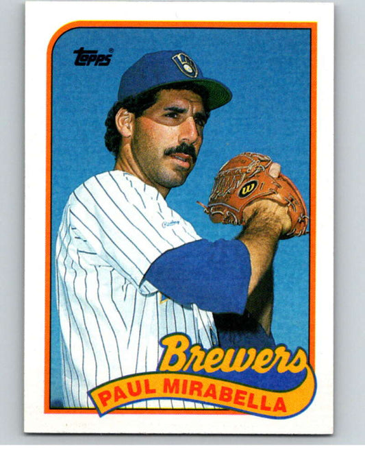 1989 Topps Baseball #192 Paul Mirabella  Milwaukee Brewers  Image 1