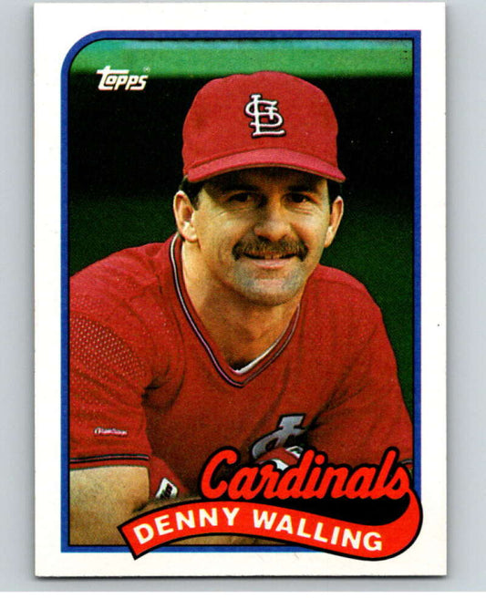 1989 Topps Baseball #196 Denny Walling  St. Louis Cardinals  Image 1