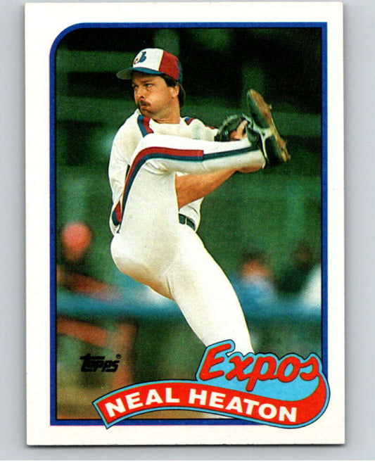 1989 Topps Baseball #197 Neal Heaton  Montreal Expos  Image 1