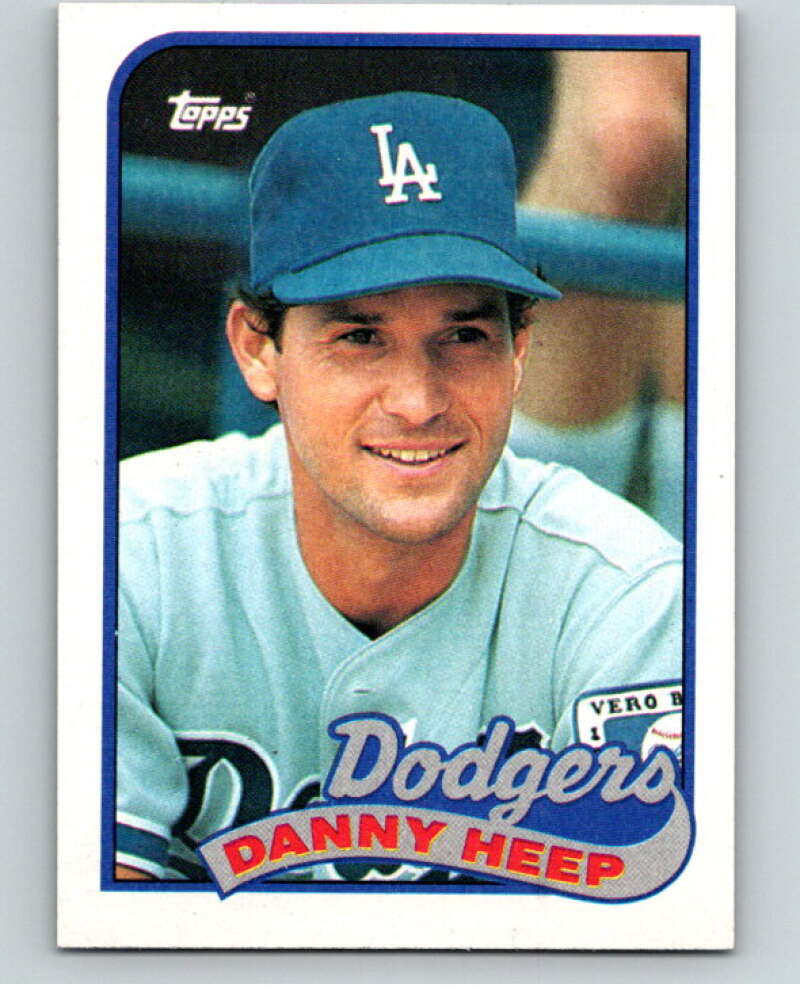 1989 Topps Baseball #198 Danny Heep Los Angeles Dodgers Image 1