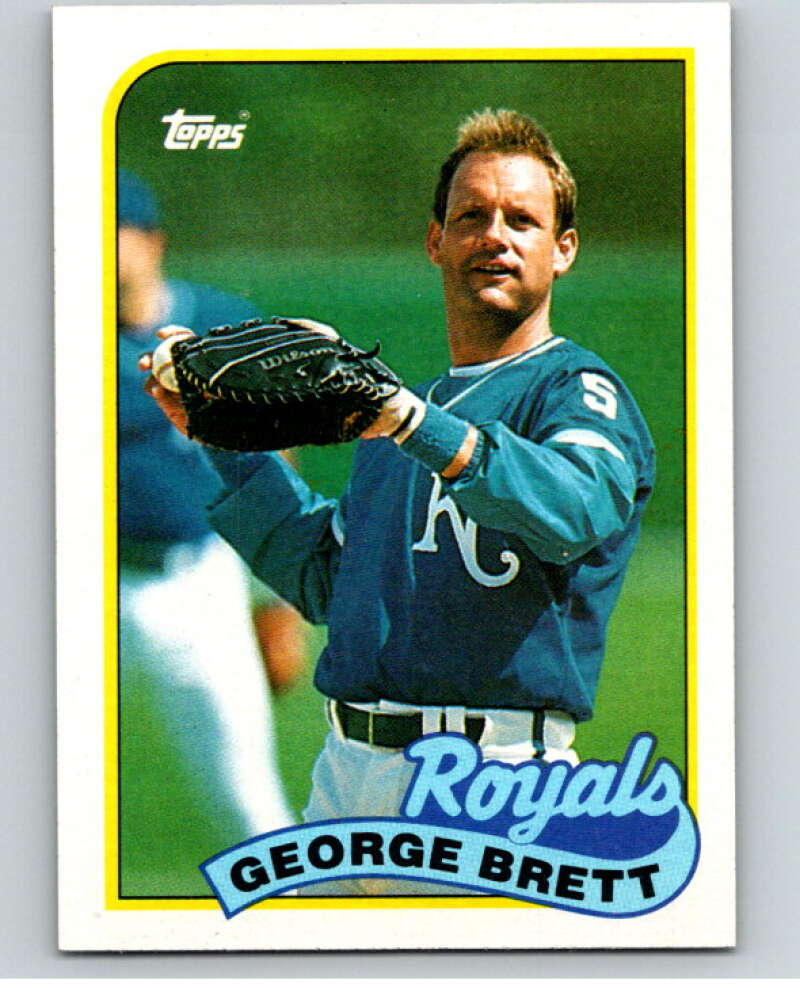 1989 Topps Baseball #200 George Brett Kansas City Royals Image 1