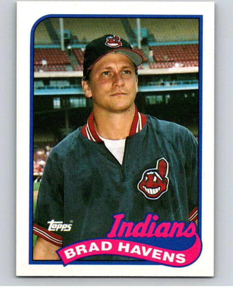 1989 Topps Baseball #204 Brad Havens Cleveland Indians Image 1