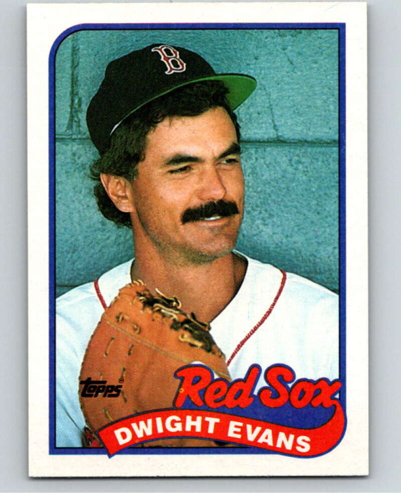 1989 Topps Baseball #205 Dwight Evans Boston Red Sox Image 1