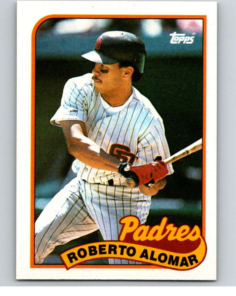 1989 Topps Baseball #206 Roberto Alomar San Diego Padres Image 1