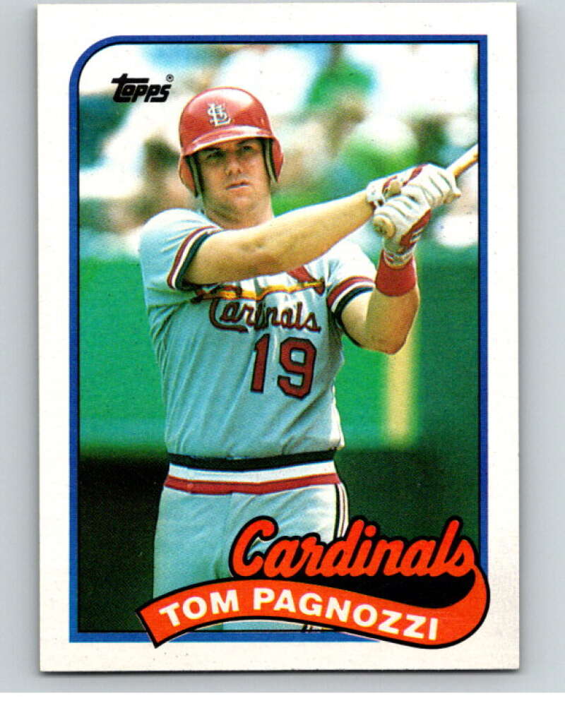 1989 Topps Baseball #208 Tom Pagnozzi St. Louis Cardinals Image 1