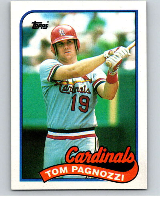 1989 Topps Baseball #208 Tom Pagnozzi  St. Louis Cardinals  Image 1
