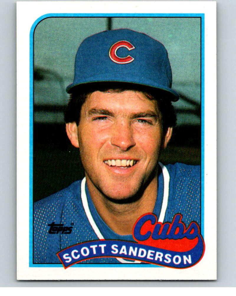 1989 Topps Baseball #212 Scott Sanderson Chicago Cubs Image 1