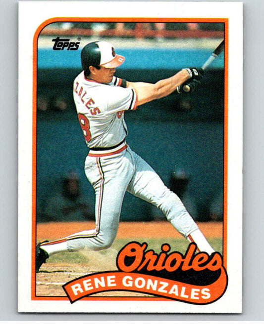 1989 Topps Baseball #213 Rene Gonzales  Baltimore Orioles  Image 1