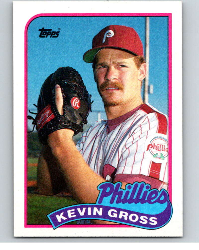 1989 Topps Baseball #215 Kevin Gross Philadelphia Phillies Image 1