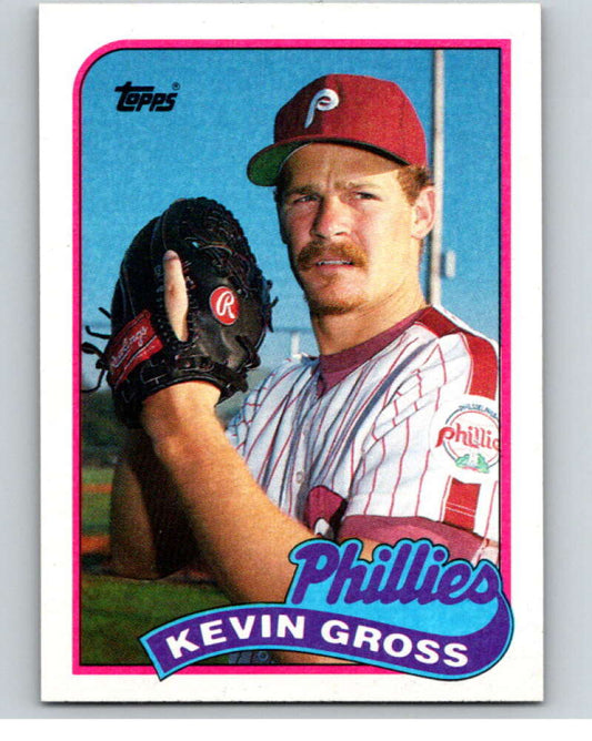 1989 Topps Baseball #215 Kevin Gross  Philadelphia Phillies  Image 1