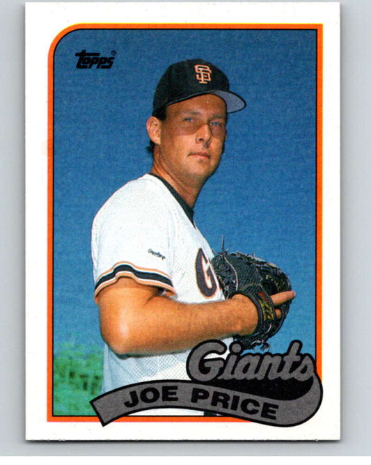 1989 Topps Baseball #217 Joe Price  San Francisco Giants  Image 1