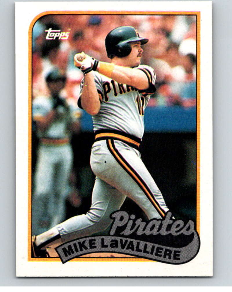 1989 Topps Baseball #218 Mike LaValliere Pittsburgh Pirates Image 1