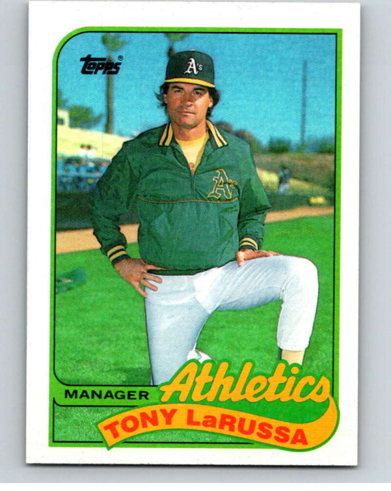 1989 Topps Baseball #224 Tony LaRussa MG Oakland Athletics Image 1