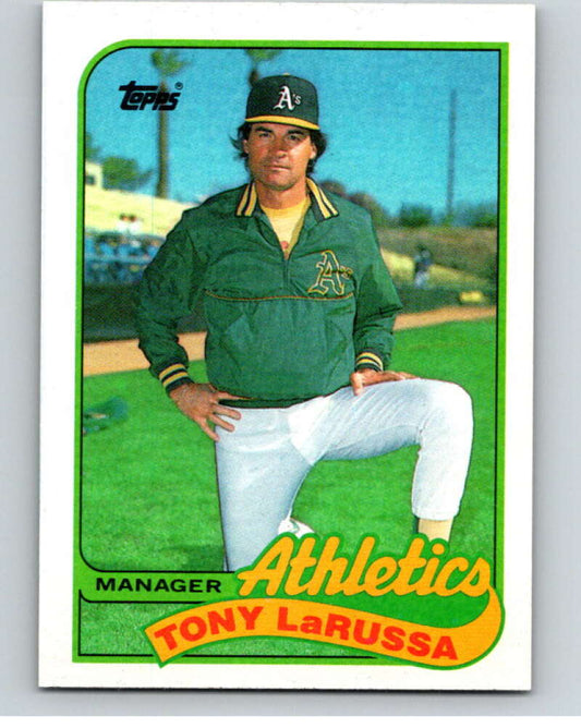 1989 Topps Baseball #224 Tony LaRussa MG  Oakland Athletics  Image 1