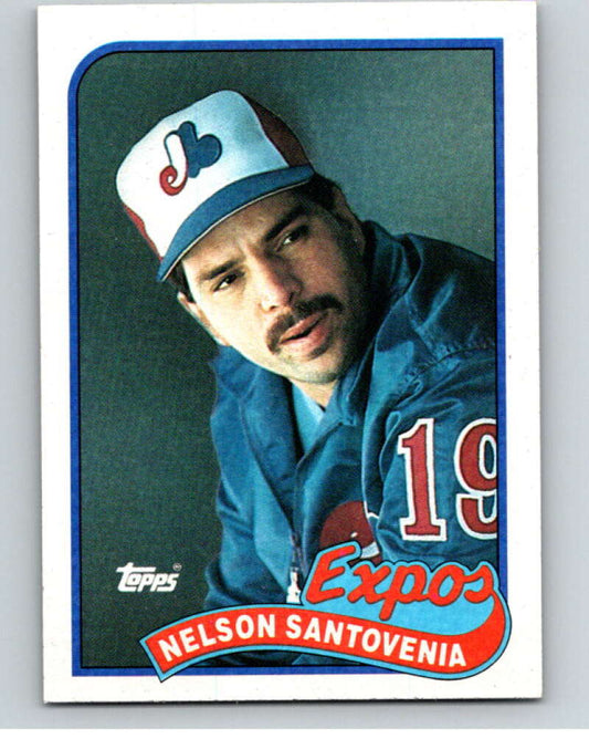 1989 Topps Baseball #228 Nelson Santovenia  Montreal Expos  Image 1