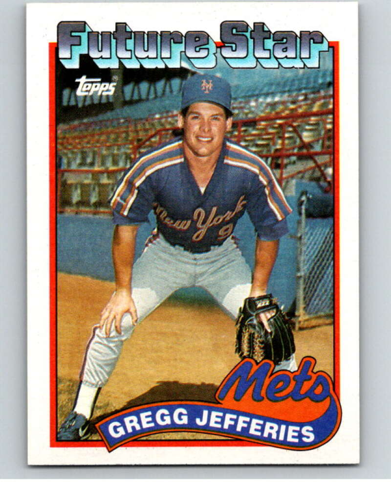 1989 Topps Baseball #233 Gregg Jefferies New York Mets Image 1