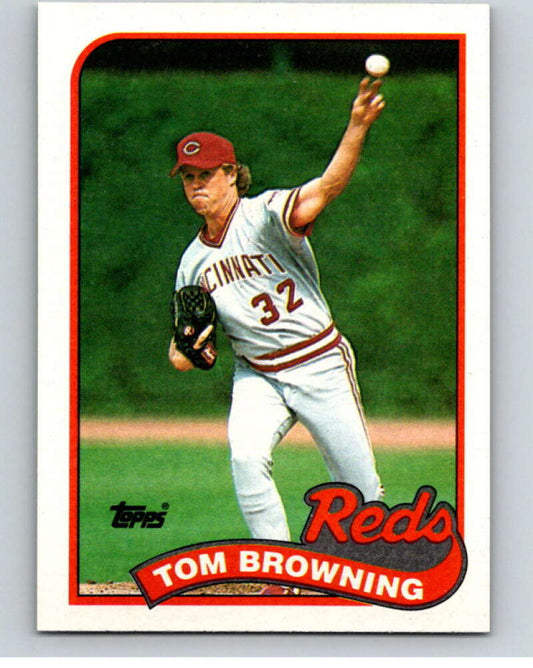 1989 Topps Baseball #234 Tom Browning  Cincinnati Reds  Image 1