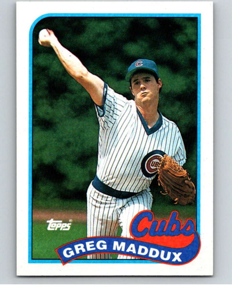 1989 Topps Baseball #240 Greg Maddux Chicago Cubs Image 1