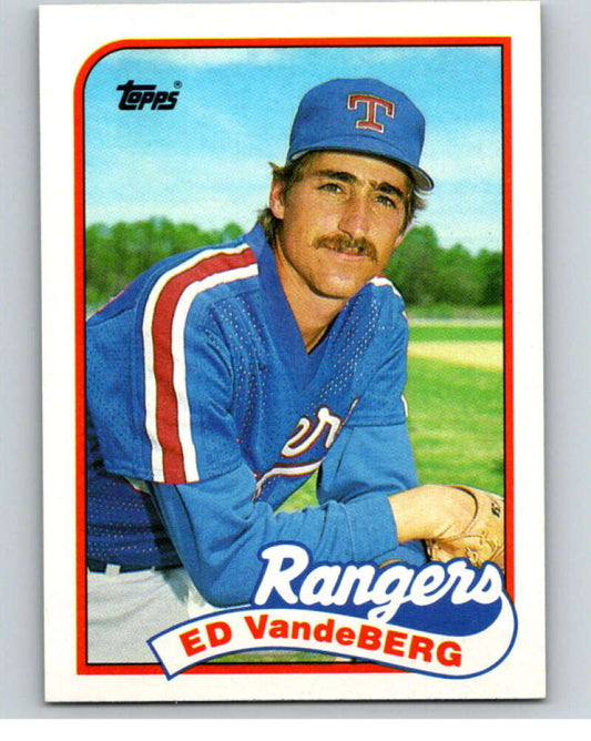 1989 Topps Baseball #242 Ed Vande Berg  Texas Rangers  Image 1