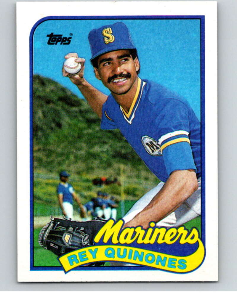 1989 Topps Baseball #246 Rey Quinones Seattle Mariners Image 1