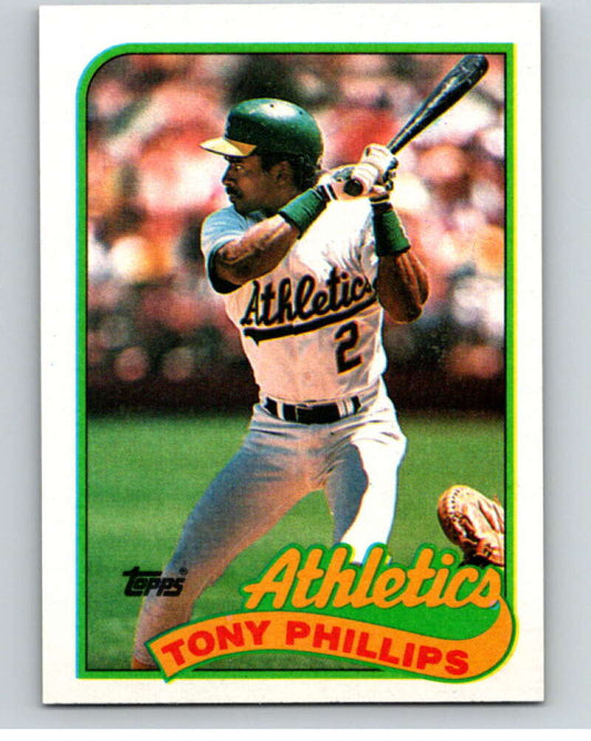 1989 Topps Baseball #248 Tony Phillips  Oakland Athletics  Image 1