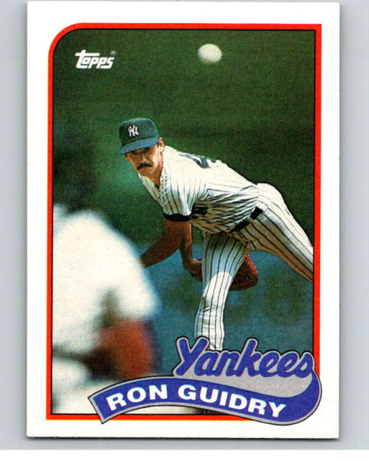 1989 Topps Baseball #255 Ron Guidry  New York Yankees  Image 1
