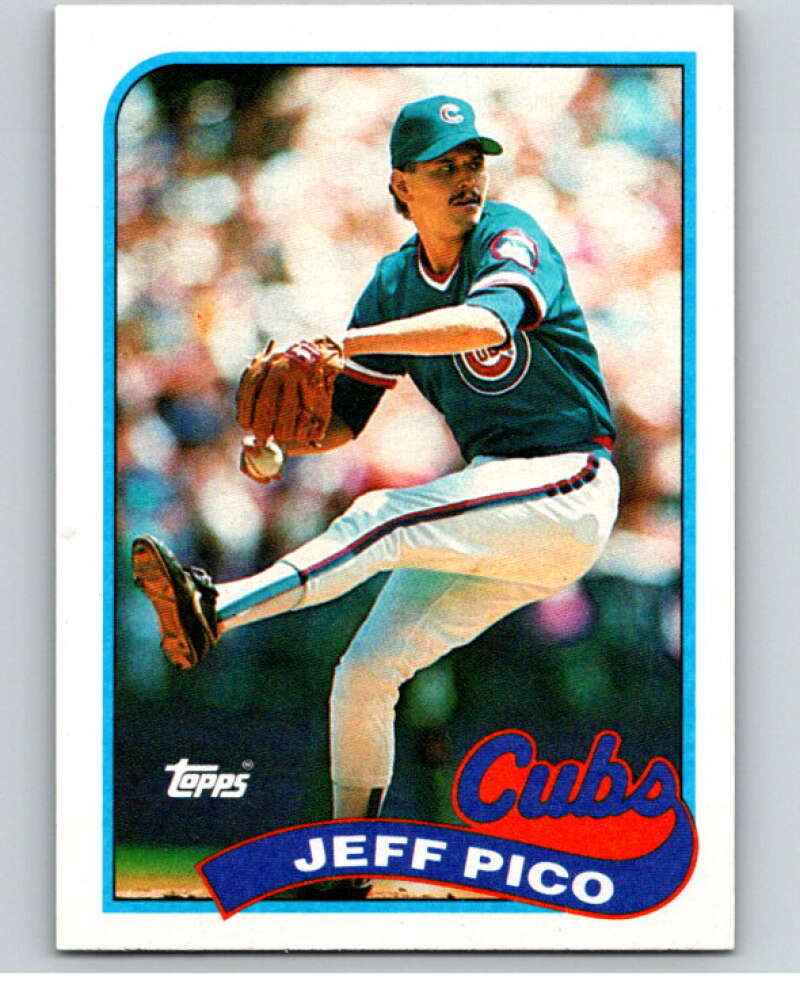 1989 Topps Baseball #262 Jeff Pico Chicago Cubs Image 1
