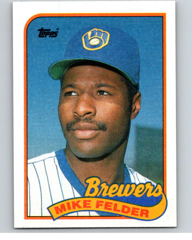 1989 Topps Baseball #263 Mike Felder Milwaukee Brewers Image 1