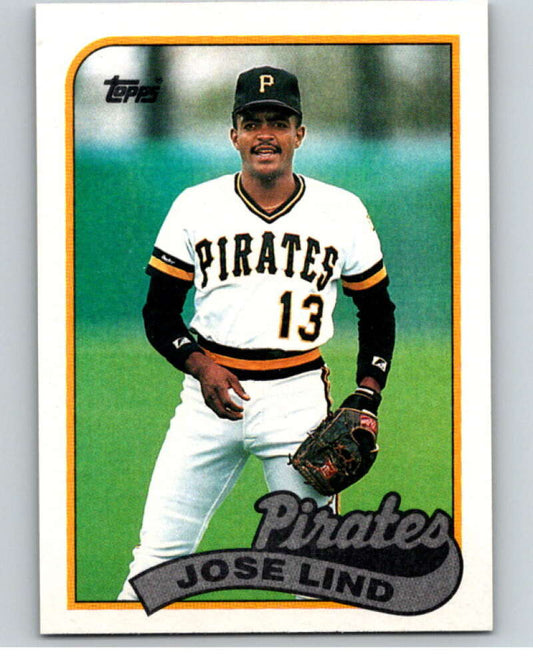1989 Topps Baseball #273 Jose Lind  Pittsburgh Pirates  Image 1