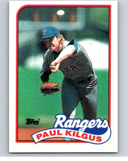 1989 Topps Baseball #276 Paul Kilgus  Texas Rangers  Image 1