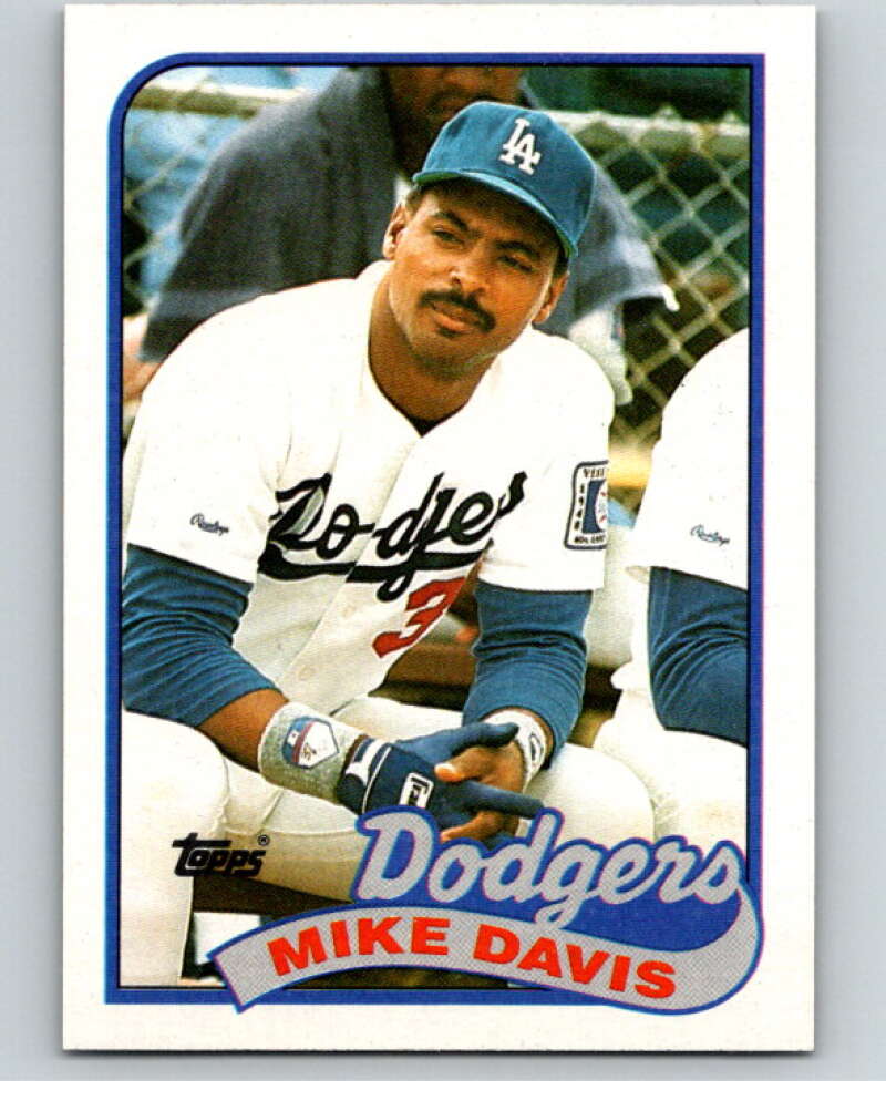 1989 Topps Baseball #277 Mike Davis Los Angeles Dodgers Image 1