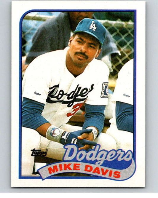 1989 Topps Baseball #277 Mike Davis  Los Angeles Dodgers  Image 1