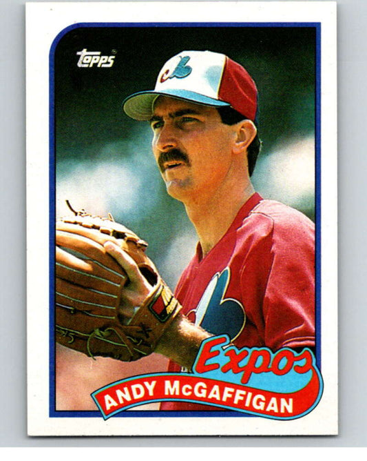 1989 Topps Baseball #278 Andy McGaffigan  Montreal Expos  Image 1