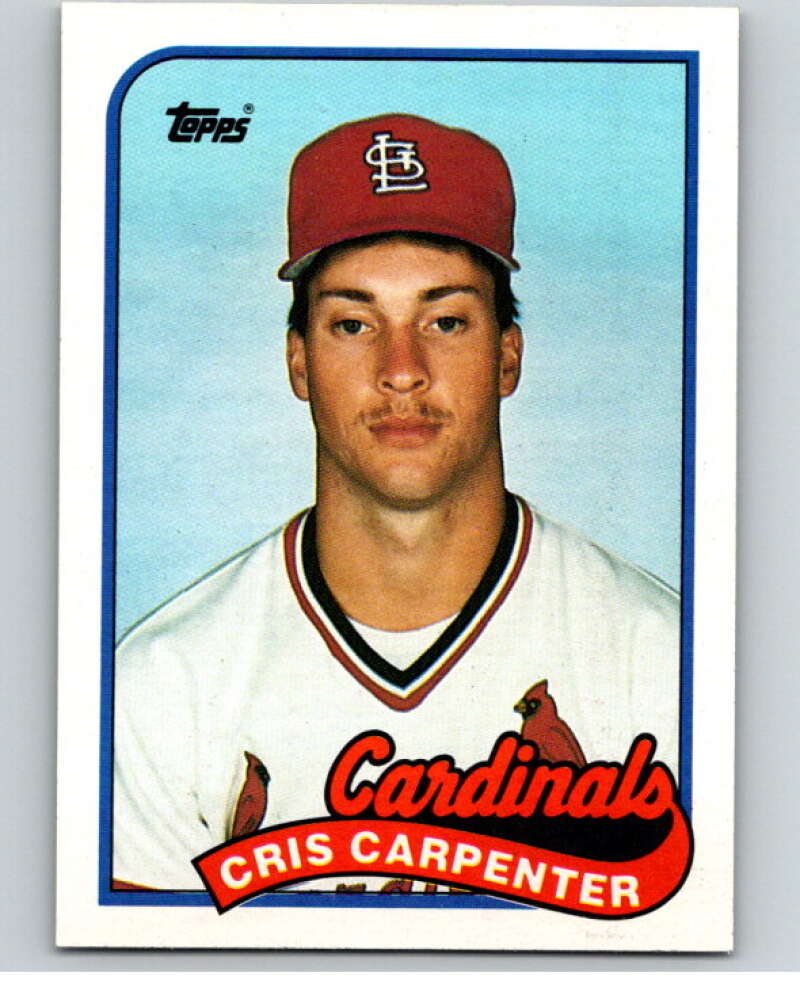 1989 Topps Baseball #282 Cris Carpenter RC Rookie St. Louis Cardinals Image 1