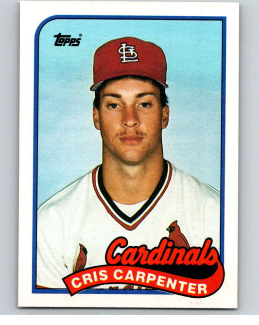 1989 Topps Baseball #282 Cris Carpenter  RC Rookie St. Louis Cardinals  Image 1