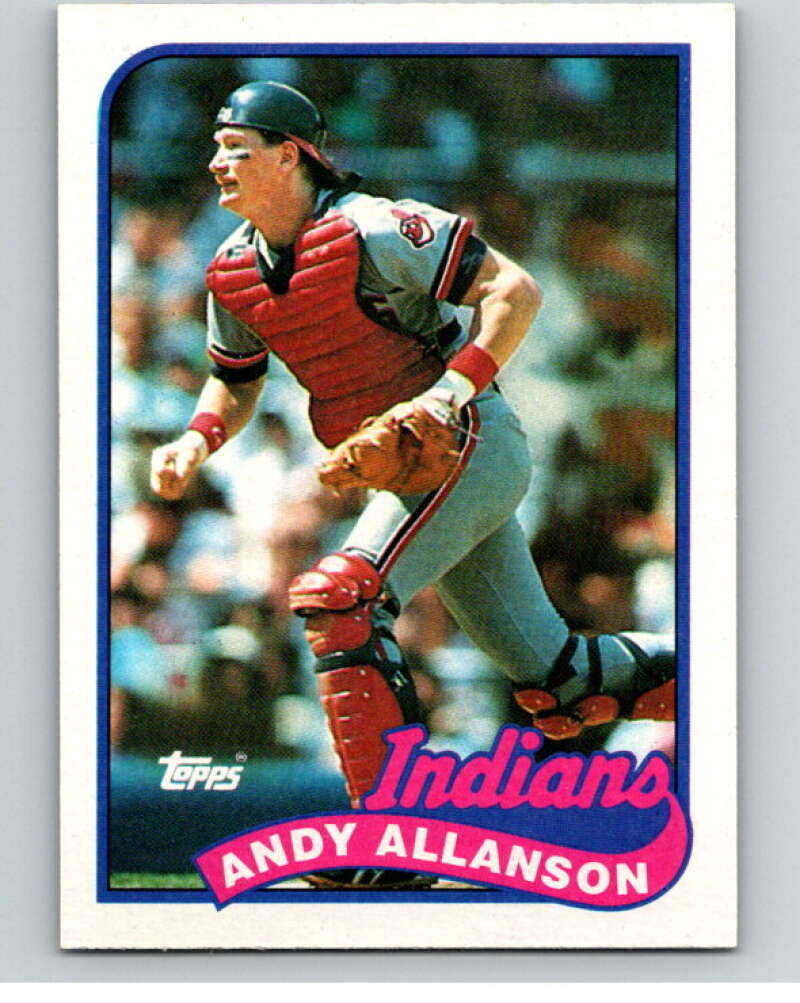 1989 Topps Baseball #283 Andy Allanson Cleveland Indians Image 1