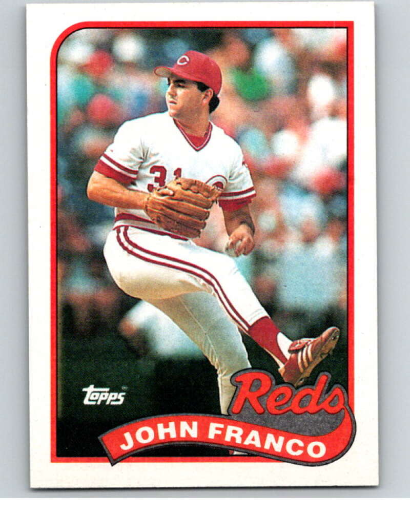 1989 Topps Baseball #290 John Franco Cincinnati Reds Image 1