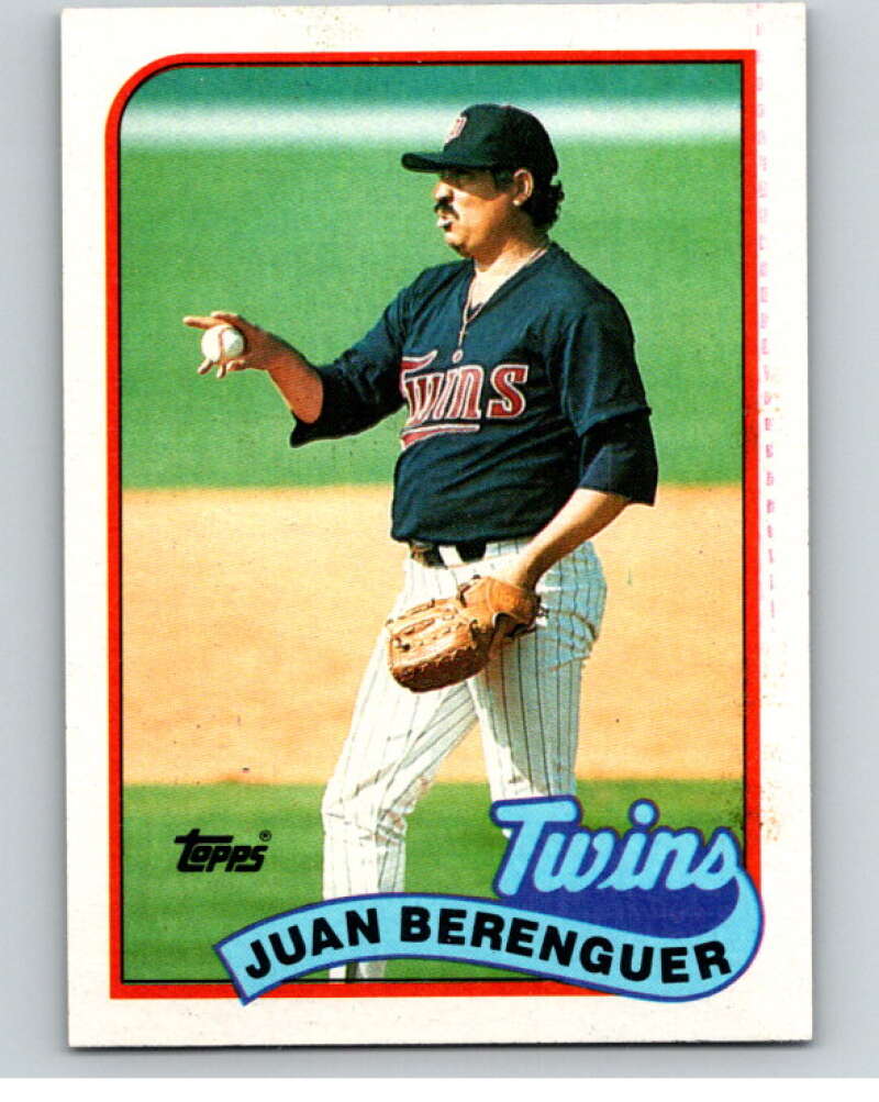 1989 Topps Baseball #294 Juan Berenguer Minnesota Twins Image 1