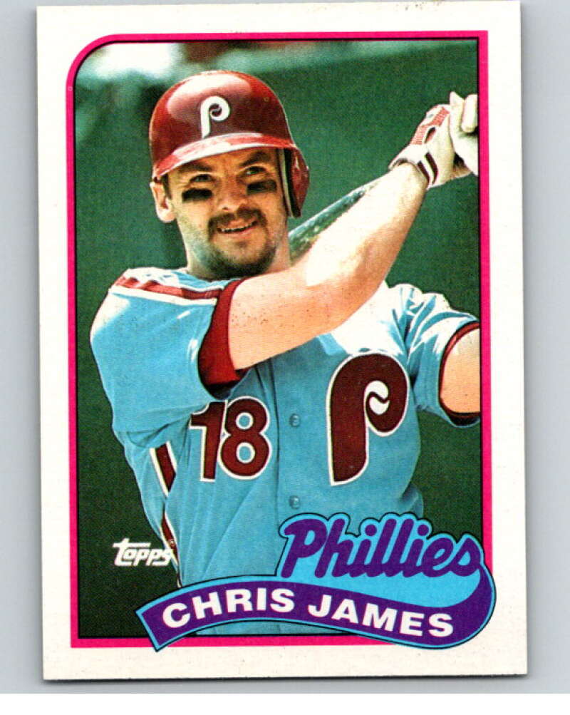 1989 Topps Baseball #298 Chris James Philadelphia Phillies Image 1